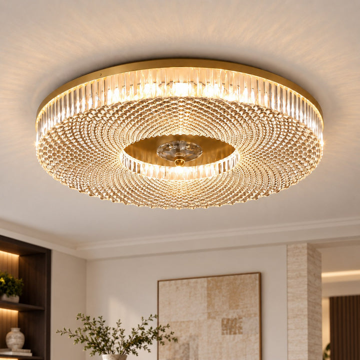 Modern LED Flush Mount Ceiling Light Aluminum Dimmable Energy Efficient Design