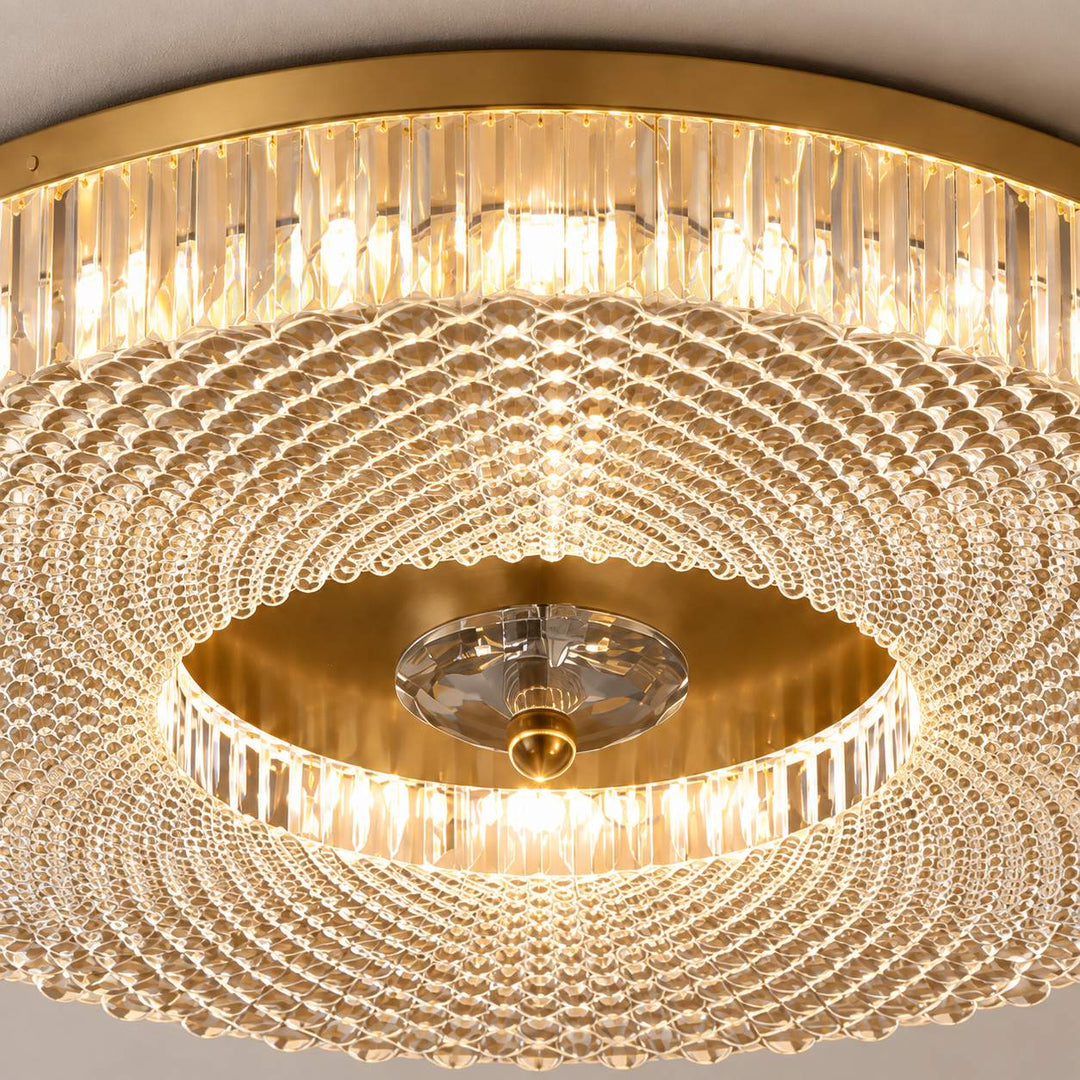 Modern LED Flush Mount Ceiling Light Aluminum Dimmable Energy Efficient Design