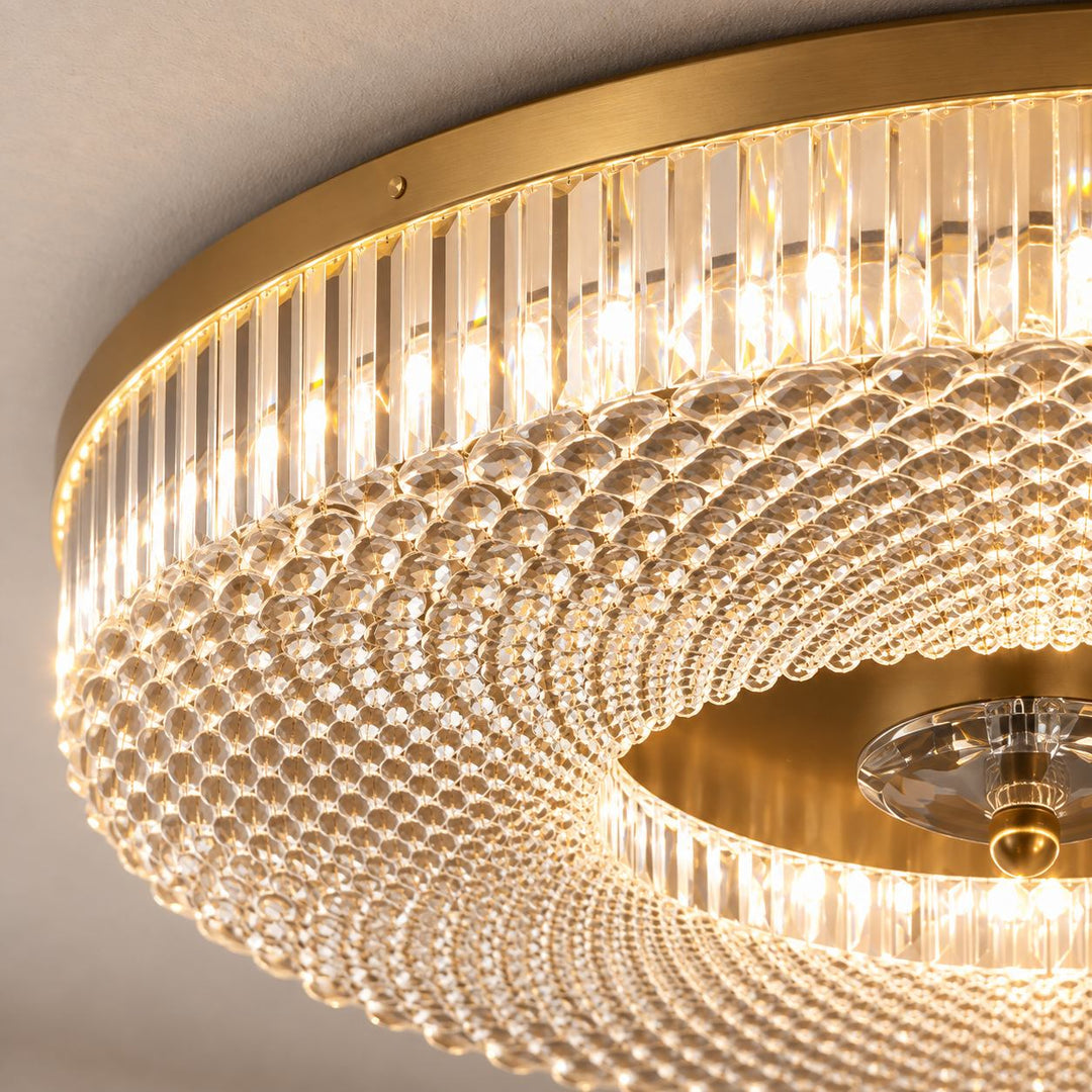 Modern LED Flush Mount Ceiling Light Aluminum Dimmable Energy Efficient Design