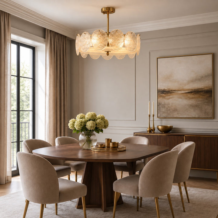 Modern Flush Mount Ceiling Light LED Metal Fixture with Adjustable Brightness 12 Inch Diameter