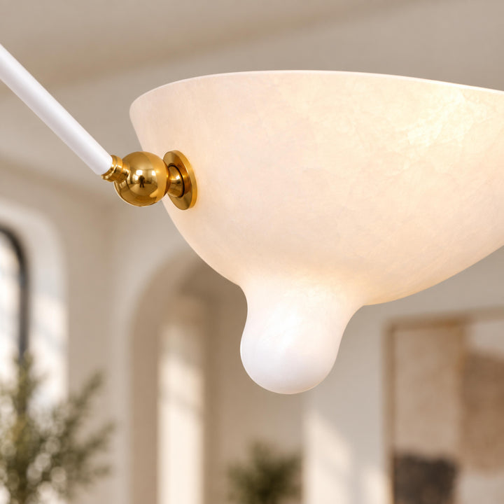 Modern Multi-Arm Ceiling Light Adjustable Metal Fixture with LED Technology