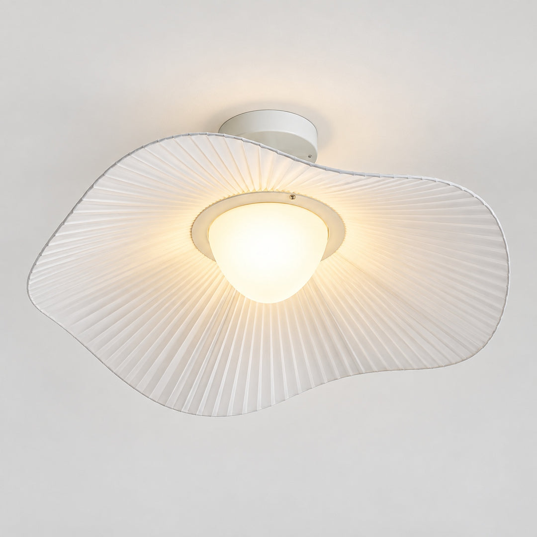 Modern Flush Mount Ceiling Light Acrylic LED Fixture 18 Inch Diameter for Home Office