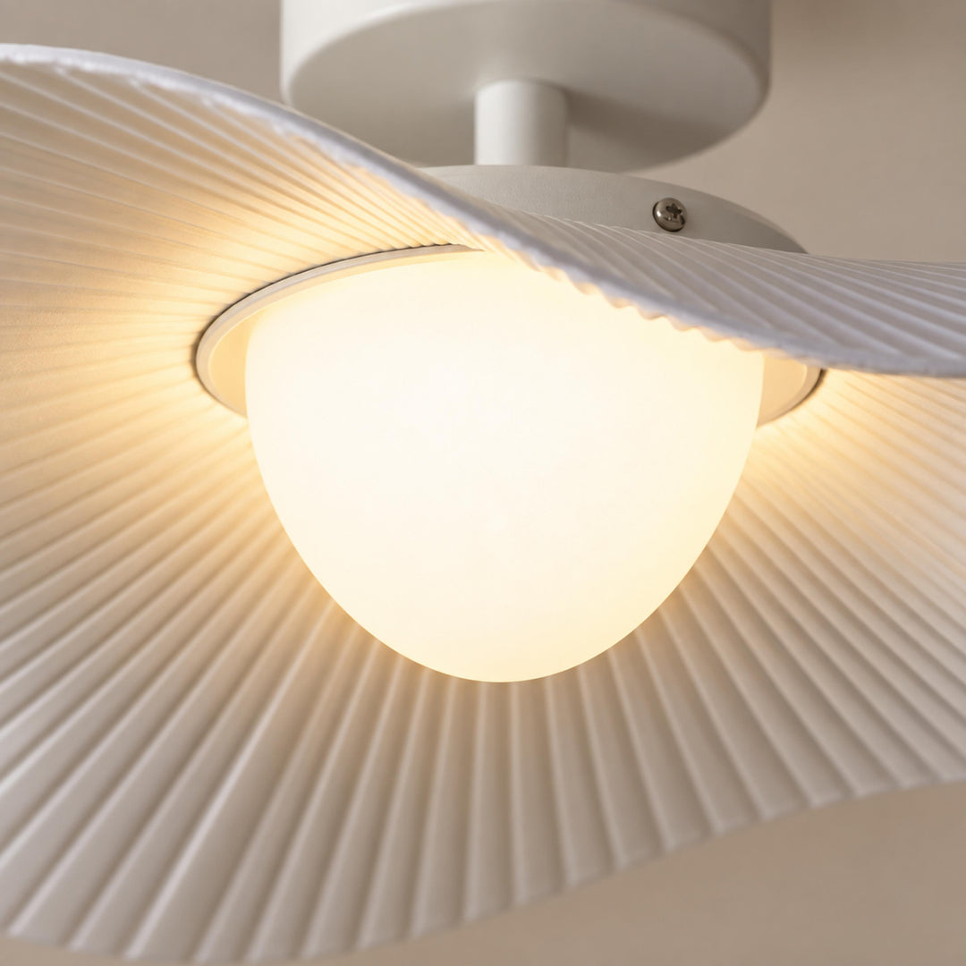 Modern Flush Mount Ceiling Light Acrylic LED Fixture 18 Inch Diameter for Home Office