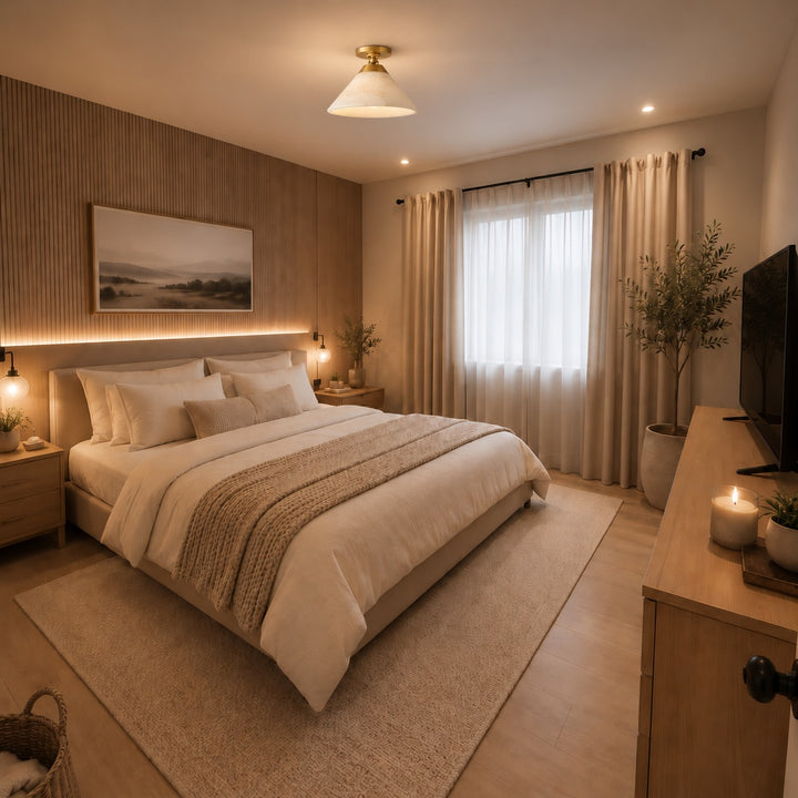 Modern Flush Mount Ceiling Light in Alabaster with Dimmable LED Feature for Cozy Atmosphere