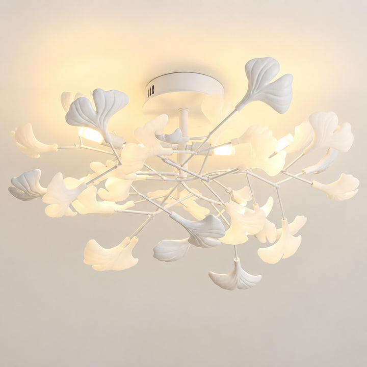 Modern Flush Mount Ceiling Light with Glass Shade and LED 800 Lumens for Contemporary Spaces