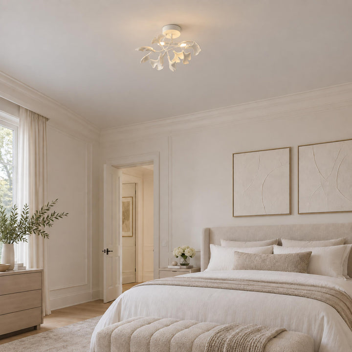 Modern Flush Mount Ceiling Light Metal LED Fixture with Adjustable Brightness