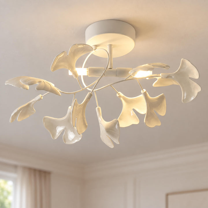 Modern Flush Mount Ceiling Light Metal LED Fixture with Adjustable Brightness