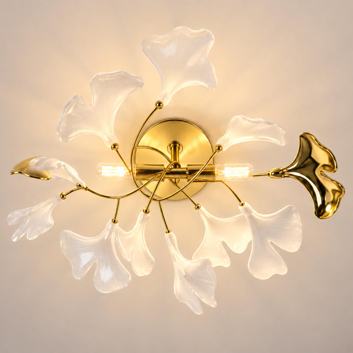 Modern Flush Mount Ceiling Light Metal LED Fixture with Adjustable Brightness