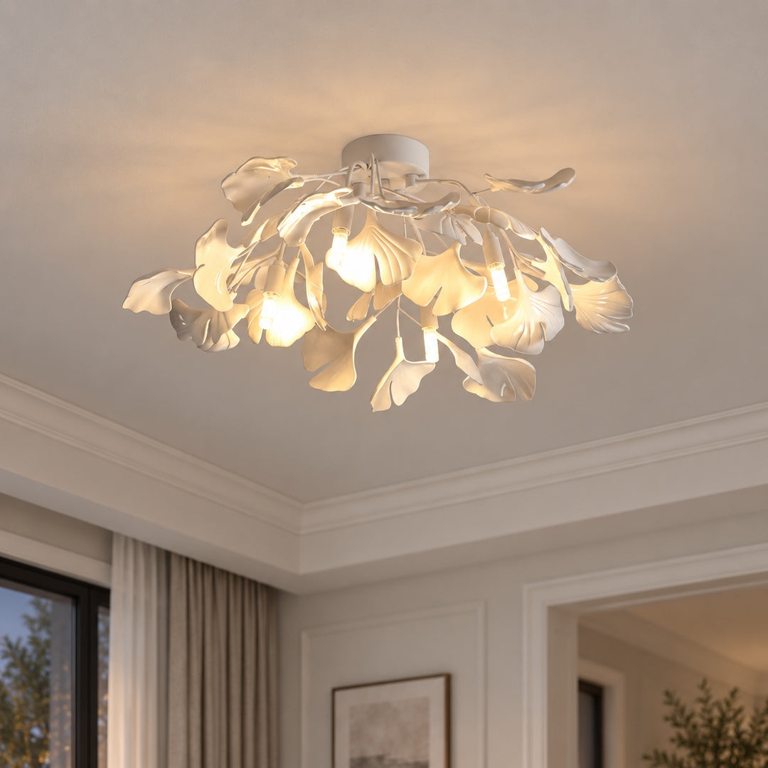 Modern Flush Mount Ceiling Light Metal LED Fixture with Adjustable Brightness