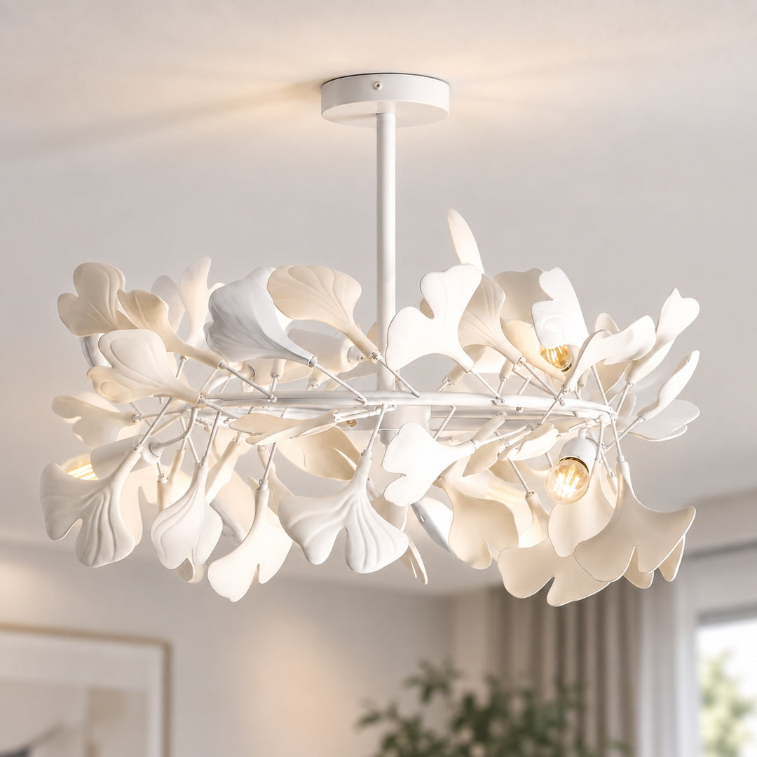 Modern Flush Mount Ceiling Light with Glass Shade and LED 800 Lumens for Contemporary Spaces