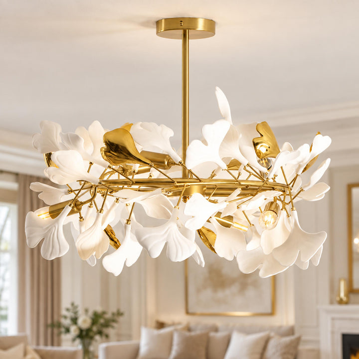 Modern Flush Mount Ceiling Light with Glass Shade and LED 800 Lumens for Contemporary Spaces