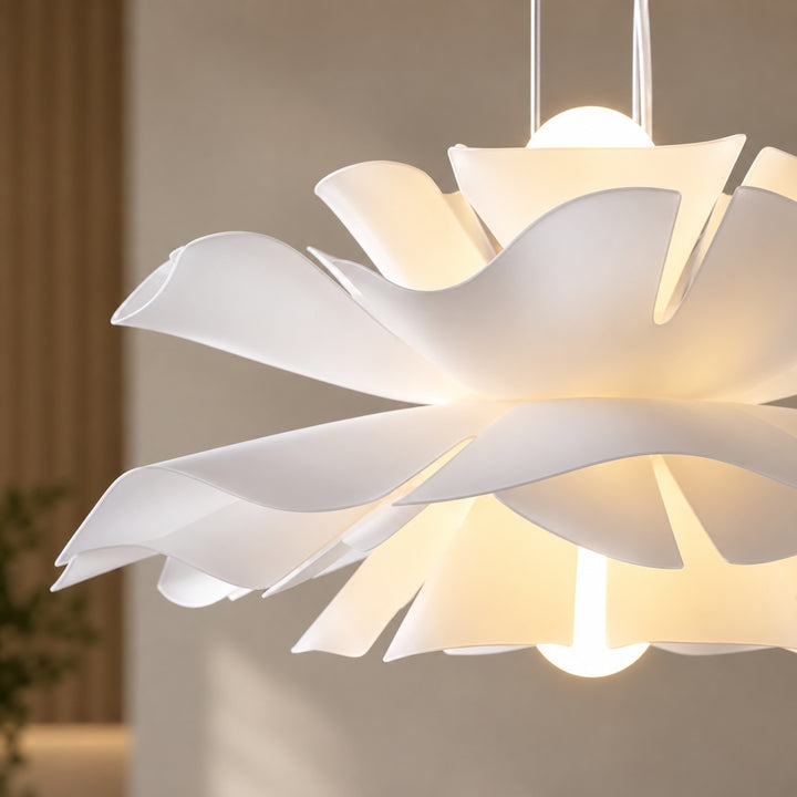 Modern Adjustable Pendant Light Metal Shade LED Ceiling Light Fixture 12 Inch Diameter