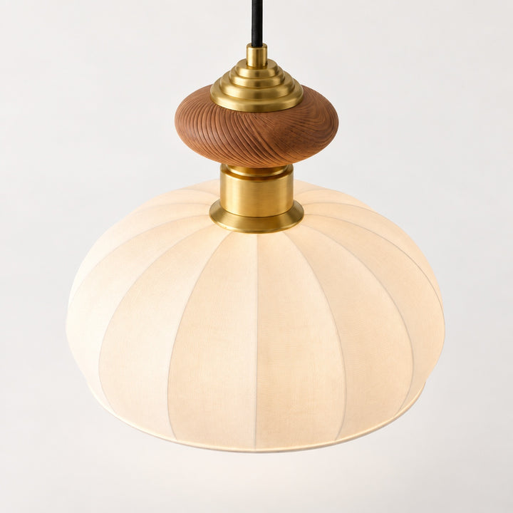 Modern Glass Pendant Light with Adjustable Brass Fixture for Kitchen Island Illumination