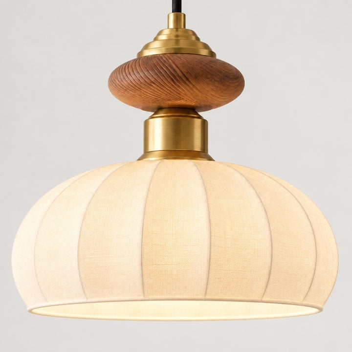 Modern Glass Pendant Light with Adjustable Brass Fixture for Kitchen Island Illumination