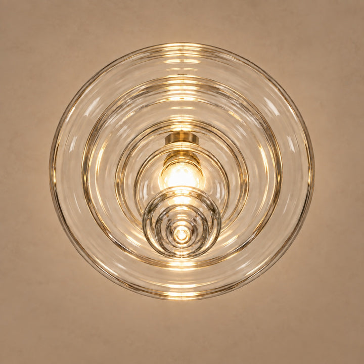 Modern Adjustable Glass Pendant Light LED Hanging Fixture for Kitchen Dining Room