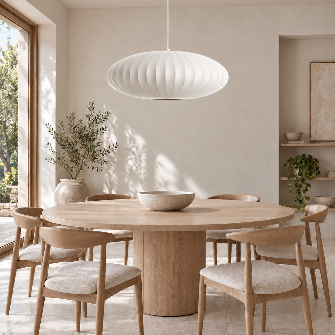 Modern Glass Pendant Lighting Adjustable LED Fixture for Kitchen Island