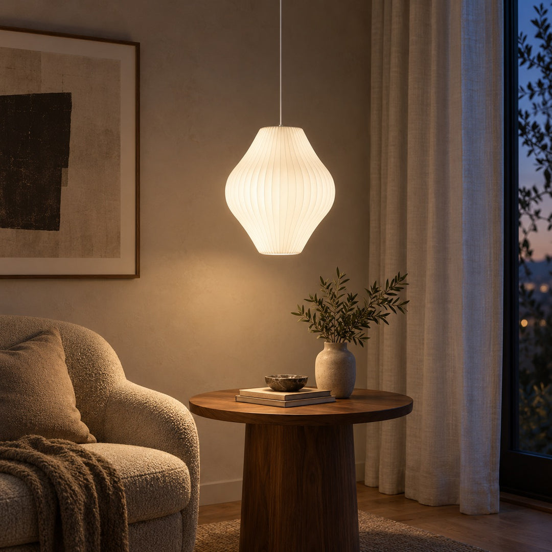 Modern Glass Pendant Lighting Adjustable LED Fixture for Kitchen Island