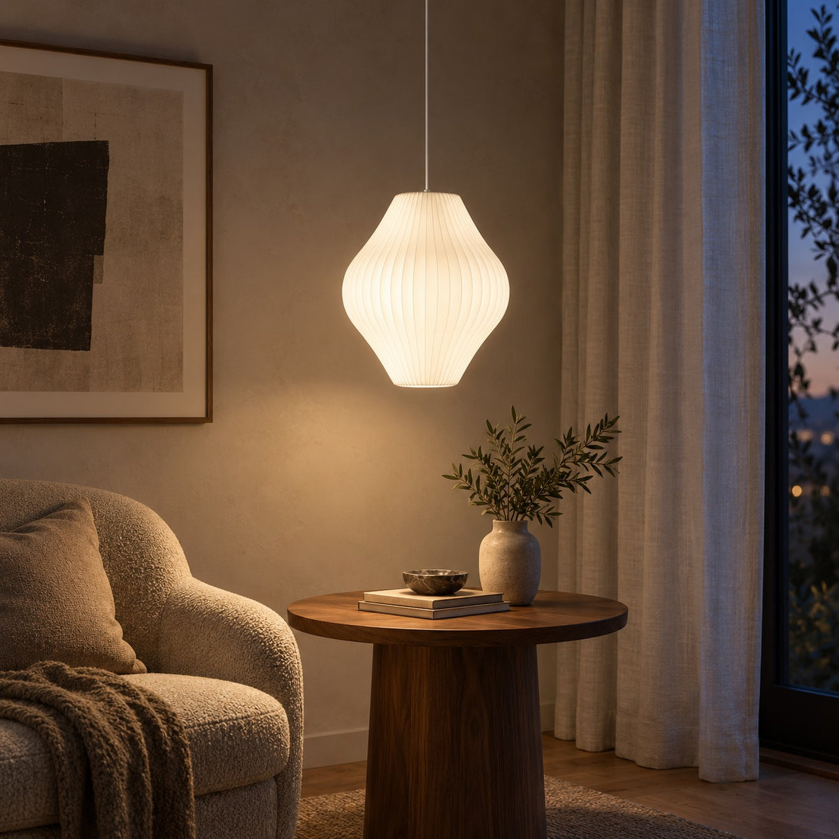Modern Glass Pendant Lighting Adjustable LED Fixture for Kitchen Island