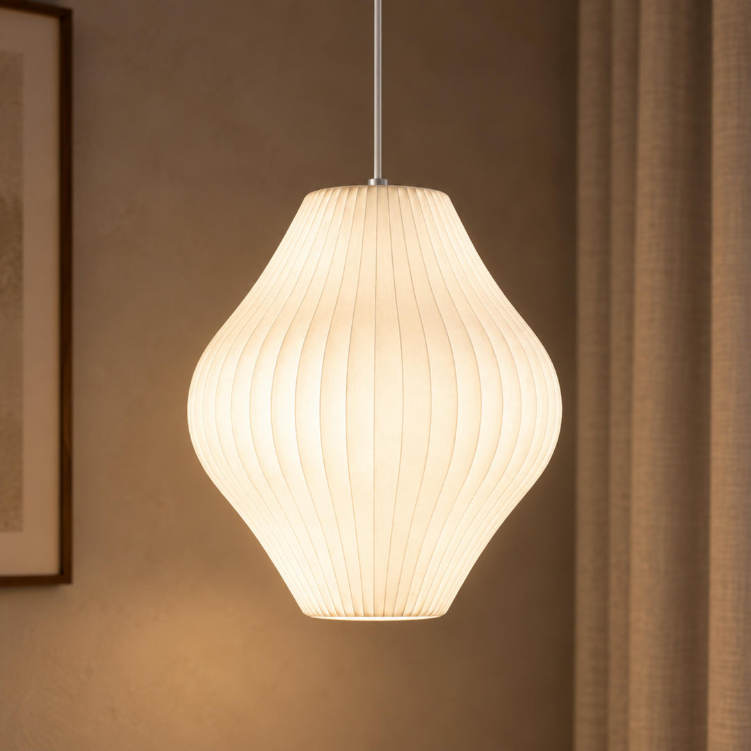 Modern Glass Pendant Lighting Adjustable LED Fixture for Kitchen Island
