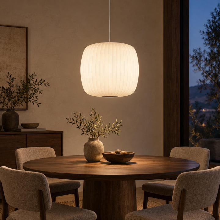 Modern Glass Pendant Lighting Adjustable LED Fixture for Kitchen Island