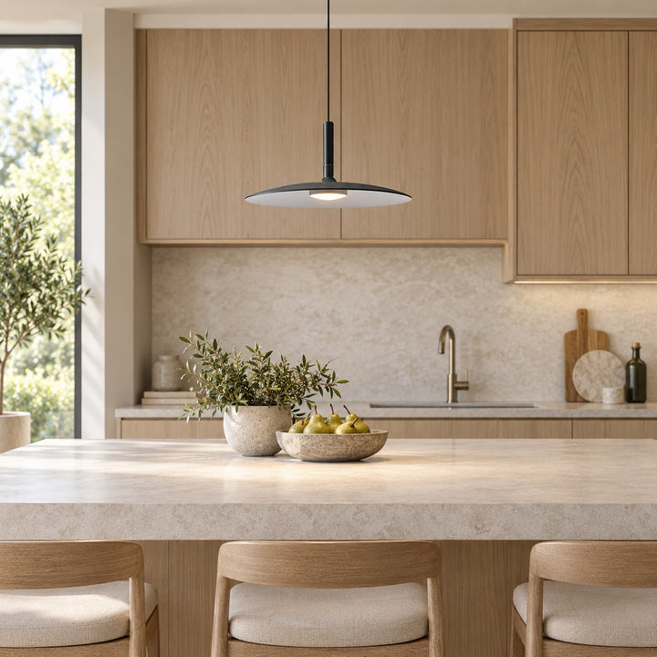 Modern Concrete Pendant Light Adjustable Hanging Fixture LED Compatible for Kitchen Pendant Lighting