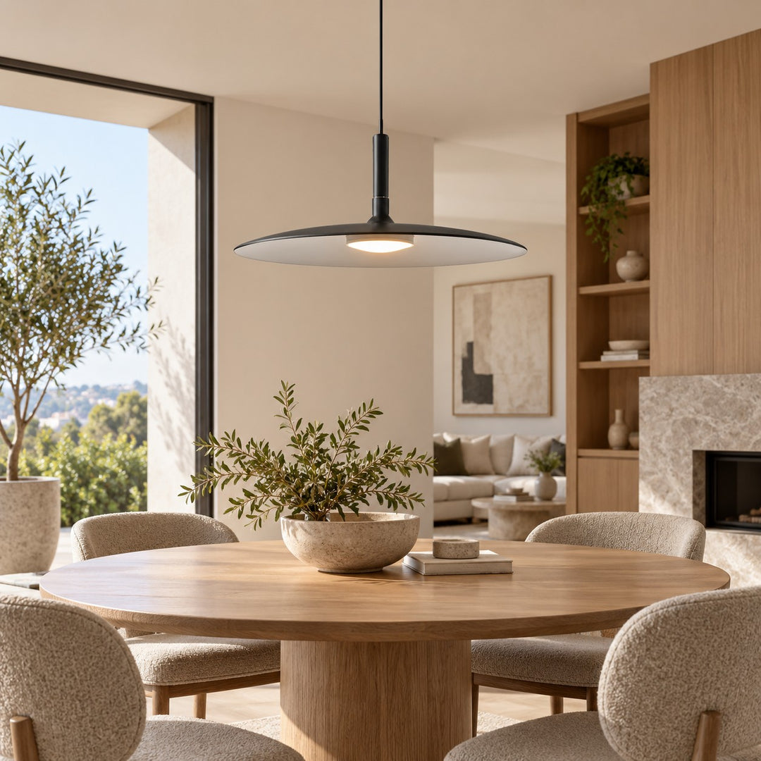 Modern Concrete Pendant Light Adjustable Hanging Fixture LED Compatible for Kitchen Pendant Lighting