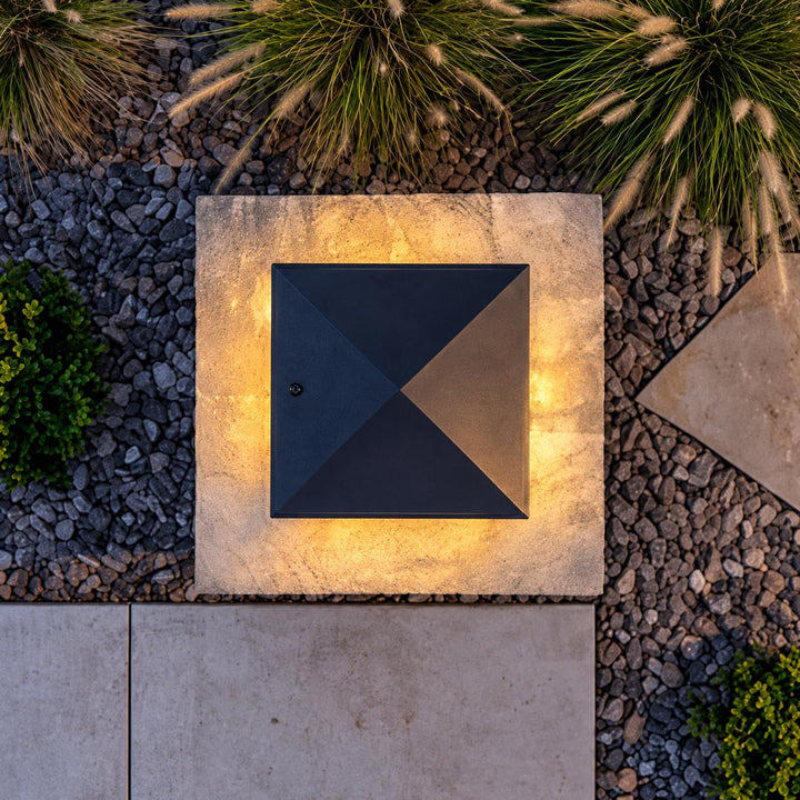Modern Solar Lights Outdoor Wall Mounted Aluminum with IP54 Waterproof Rating and Adjustable LED