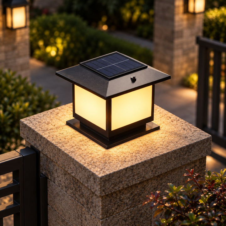 Modern Solar Lights Outdoor Wall Mounted Aluminum with IP54 Waterproof Rating and Adjustable LED
