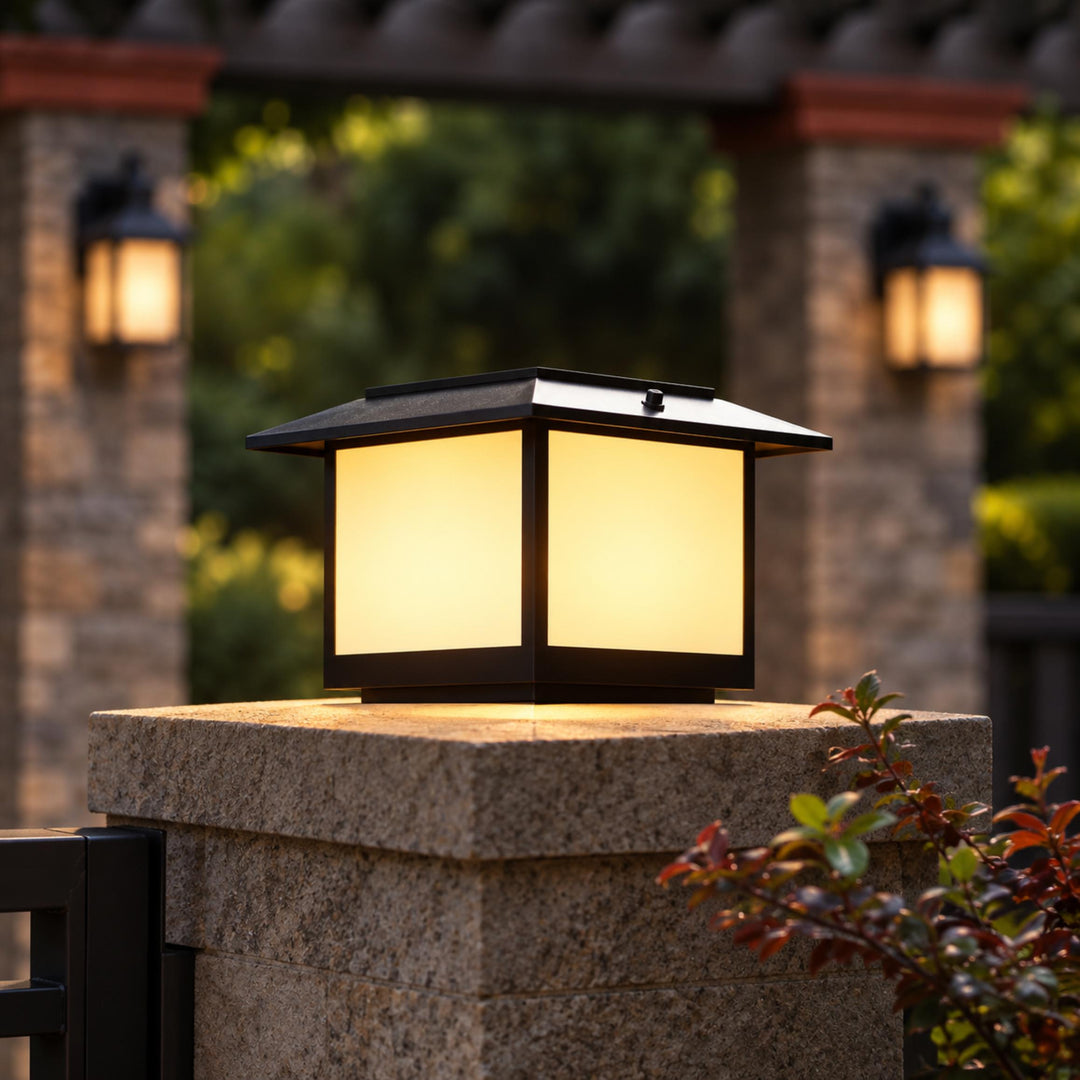 Modern Solar Lights Outdoor Wall Mounted Aluminum with IP54 Waterproof Rating and Adjustable LED