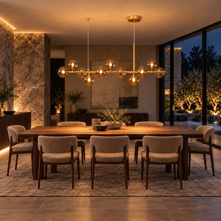 Modern Glass Pendant Light Cluster Hanging Adjustable with G9 LED Bulbs for Kitchen Island