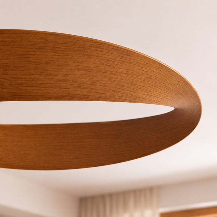 Modern Flush Mount Ceiling Fan with LED Light 6-Speed DC Motor Copper ABS Blades