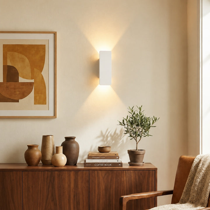Modern Outdoor Wall Light Wall Mounted Aluminum 18W LED IP65 Weather Resistant for Exterior Use