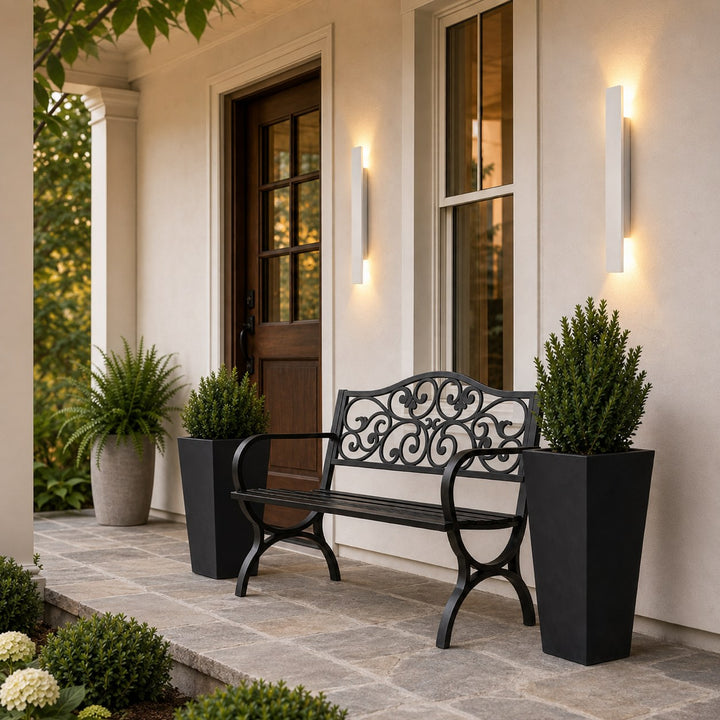 Modern Outdoor Wall Light Wall Mounted Aluminum 18W LED IP65 Weather Resistant for Exterior Use