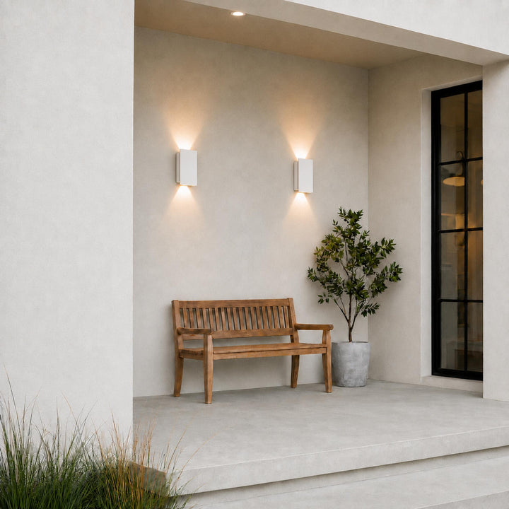 Modern Outdoor Wall Light Wall Mounted Aluminum 18W LED IP65 Weather Resistant for Exterior Use