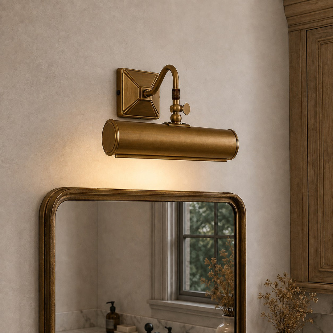 Modern Brass Wall Light Adjustable Arm LED Wall Mounted Sconce for Indoor Lighting