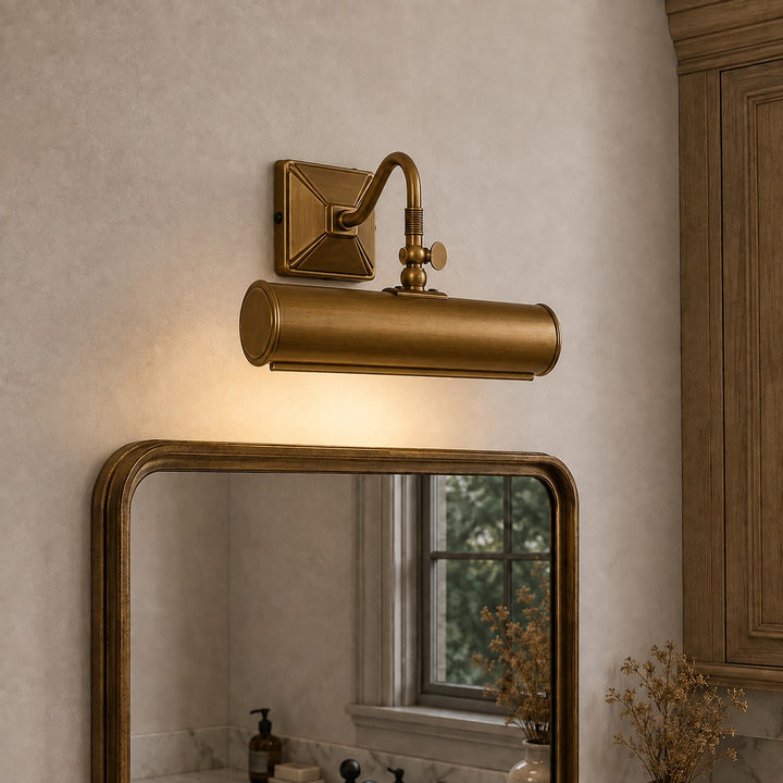 Modern Brass Wall Light Adjustable Arm LED Wall Mounted Sconce for Indoor Lighting