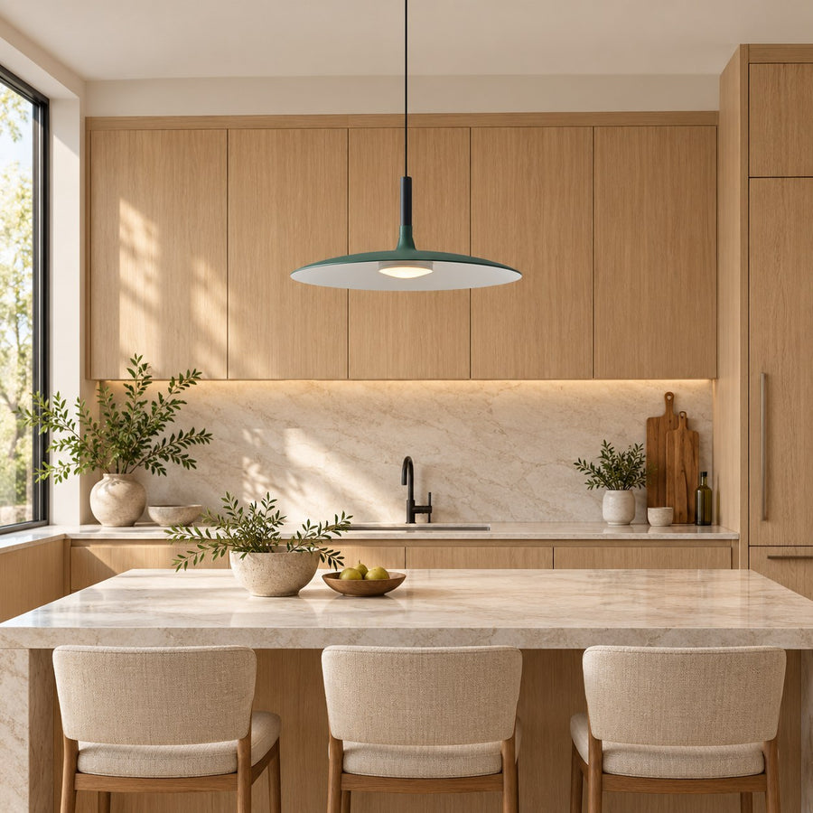 Modern Concrete Pendant Light Adjustable Hanging Fixture LED Compatible for Kitchen Pendant Lighting in the kitchen island