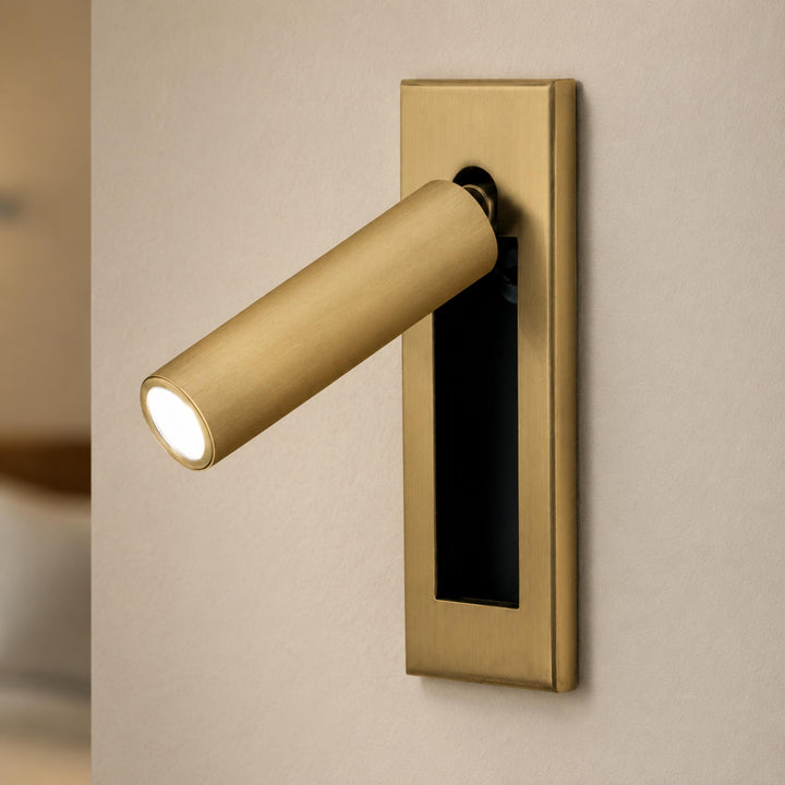 Modern Wall Sconce Light Metal Adjustable LED Fixture for Bedroom Reading 120V 10W