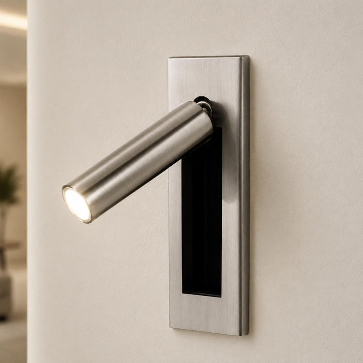 Modern Wall Sconce Light Metal Adjustable LED Fixture for Bedroom Reading 120V 10W