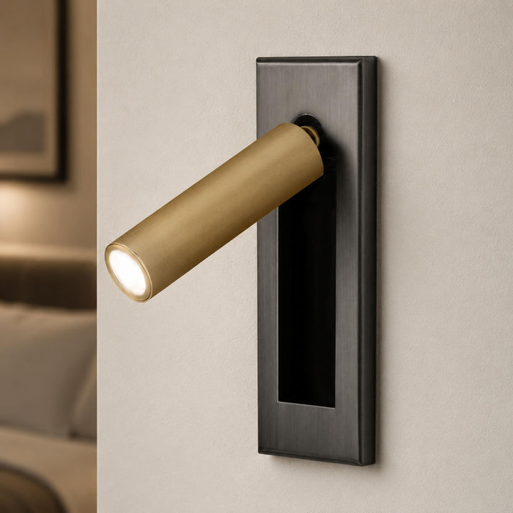 Modern Wall Sconce Light Metal Adjustable LED Fixture for Bedroom Reading 120V 10W