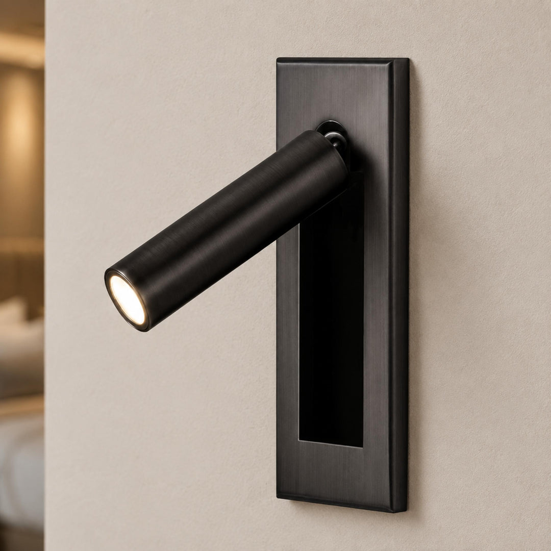 Modern Wall Sconce Light Metal Adjustable LED Fixture for Bedroom Reading 120V 10W