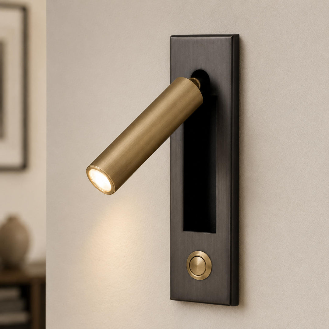 Modern Wall Sconce Light Metal Adjustable LED Fixture for Bedroom Reading 120V 10W
