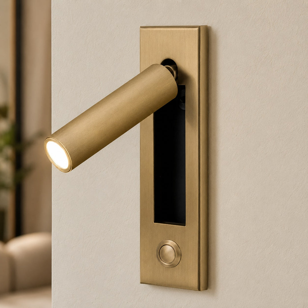 Modern Wall Sconce Light Metal Adjustable LED Fixture for Bedroom Reading 120V 10W
