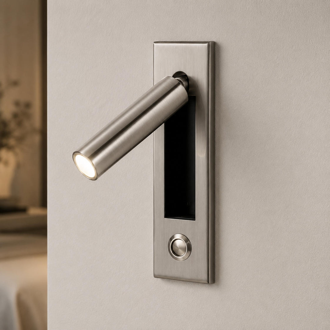 Modern Wall Sconce Light Metal Adjustable LED Fixture for Bedroom Reading 120V 10W