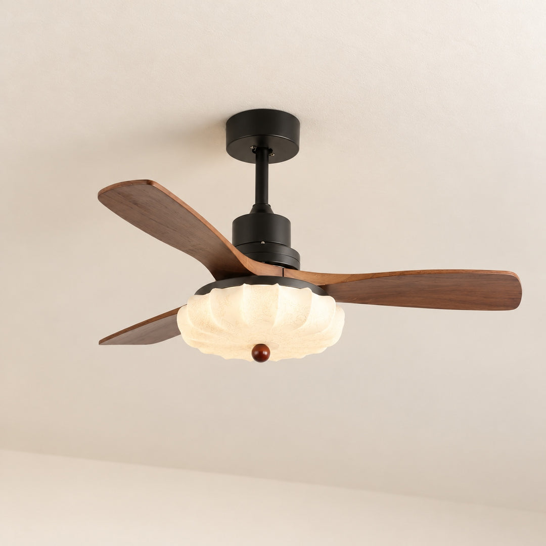 Modern Ceiling Fan Light Flush Mount Metal With Integrated LED For Efficient Illumination