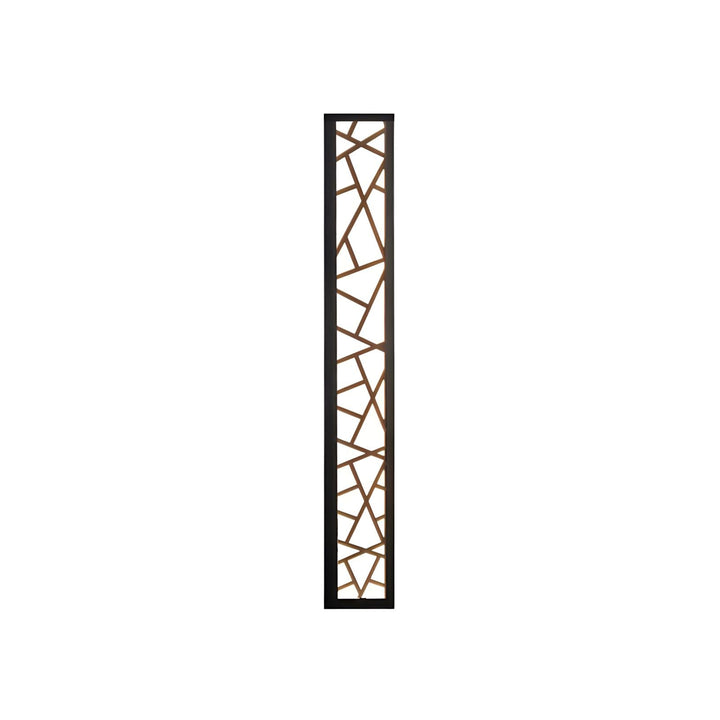 Contemporary Wall Light Surface Mounted Black Iron LED Waterproof Fixture for Outdoor Use 12