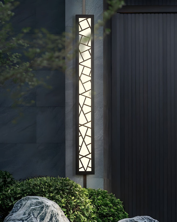 Contemporary Wall Light Surface Mounted Black Iron LED Waterproof Fixture for Outdoor Use 6