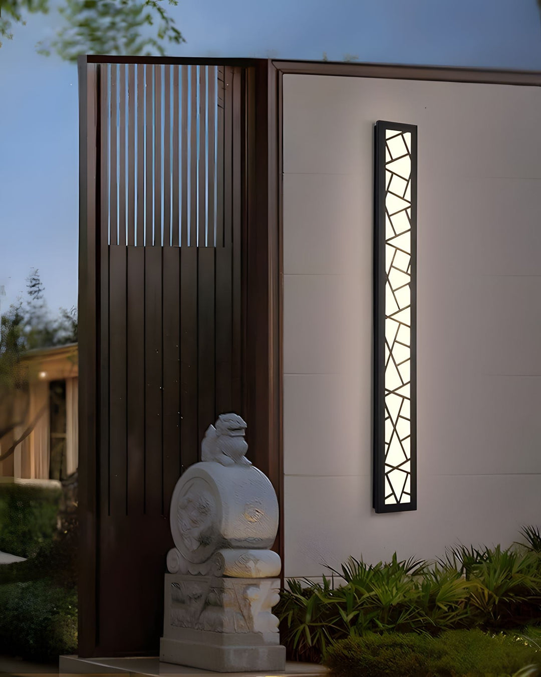 Contemporary Wall Light Surface Mounted Black Iron LED Waterproof Fixture for Outdoor Use 7