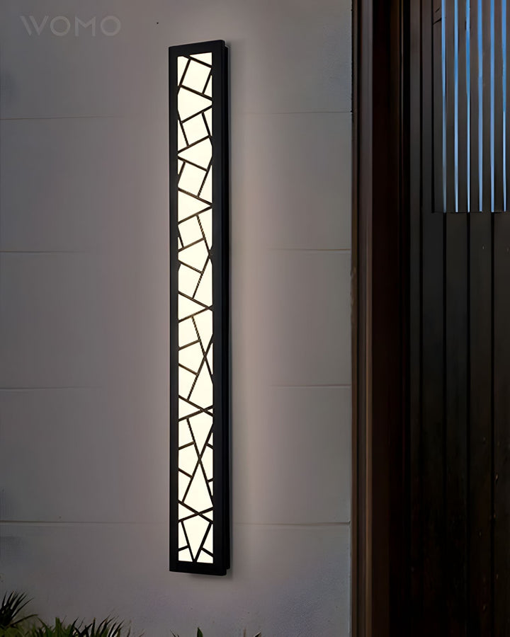 Contemporary Wall Light Surface Mounted Black Iron LED Waterproof Fixture for Outdoor Use 8