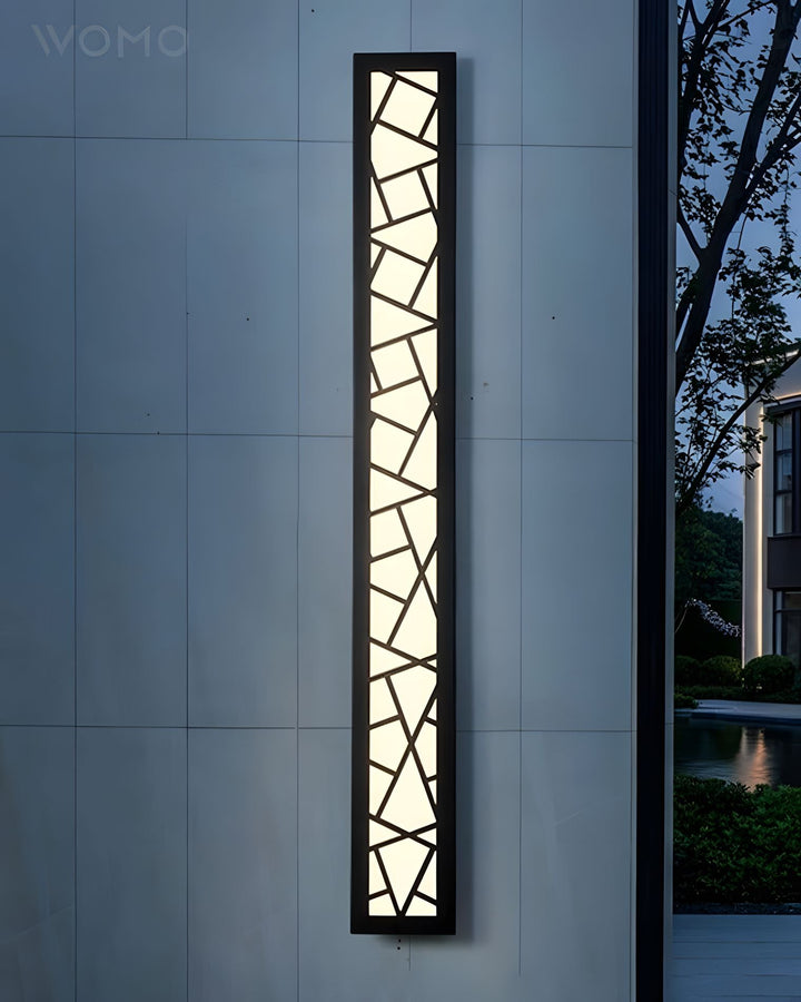 Contemporary Wall Light Surface Mounted Black Iron LED Waterproof Fixture for Outdoor Use 9